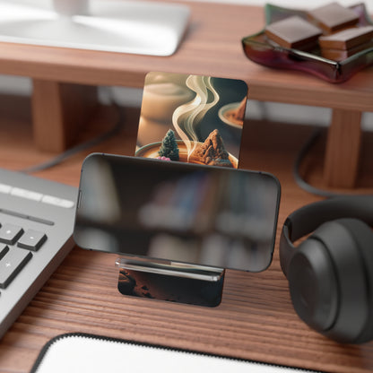 Steamy Coffee Dreamscape - Display Stand for Smartphones