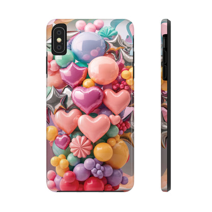 Pastel Dreams: Array of Balloons - Tough Phone Cases