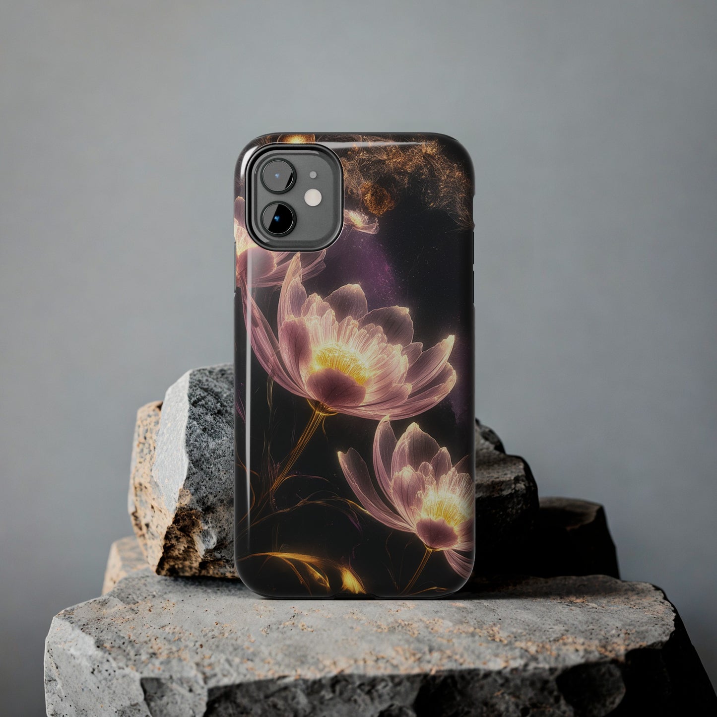 Night Lotus Glow - Tough Phone Cases