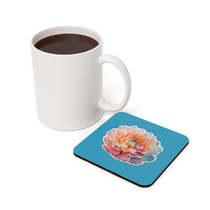 Coaster with Flower Design - Cork Coaster