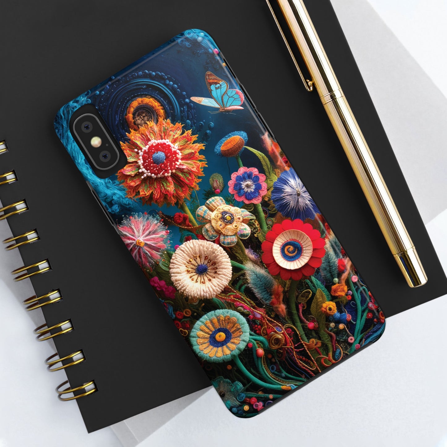 Floral Bloom: Art and Sewing Materials - Tough Phone Cases