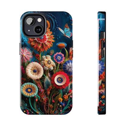 Floral Bloom: Art and Sewing Materials - Tough Phone Cases