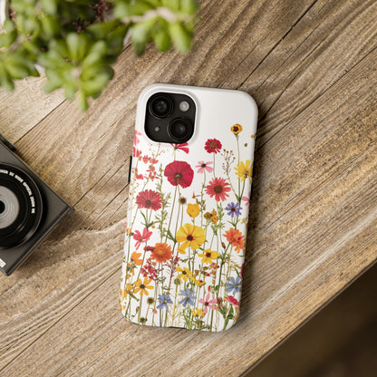 Row of Blooms - Tough Phone Cases