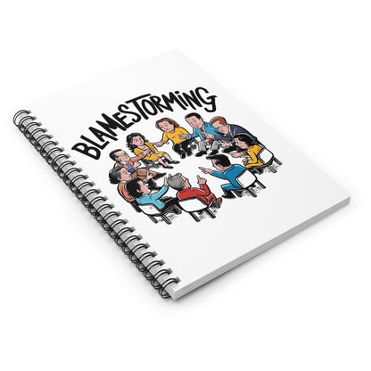 "Blamestorming." Spiral Notebook - Ruled Line