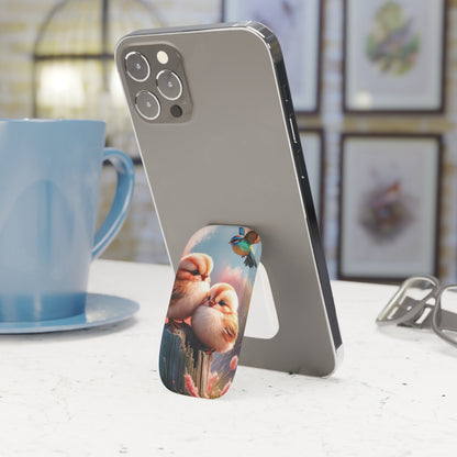 Perch-fect Pair: Double the Fluff, Double the Tweet - Phone Click-On Grip