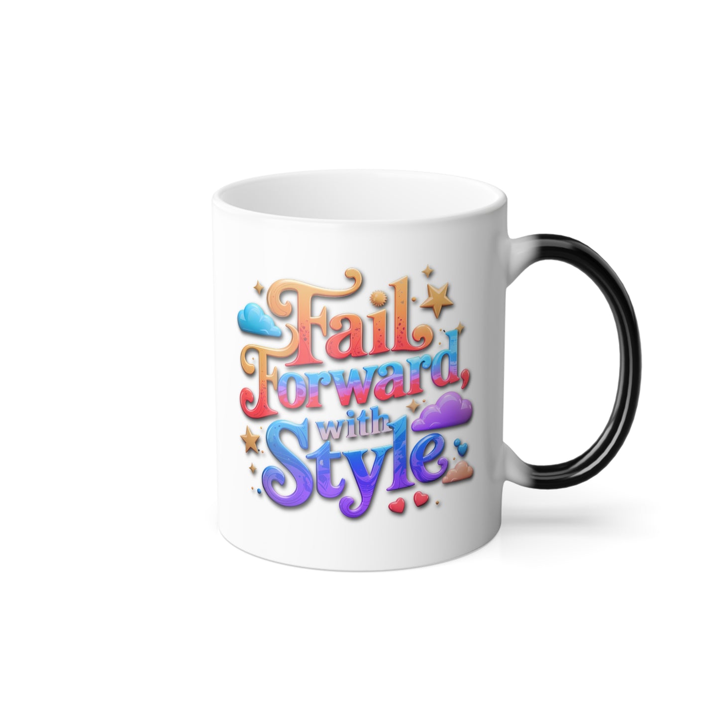 Fail Forward with Style - Color Morphing Mug, 11oz