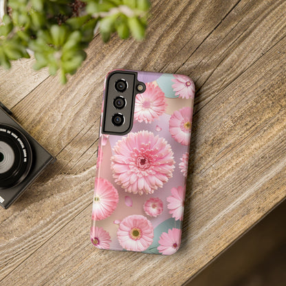 Pink Floral Bliss - Tough Phone Cases
