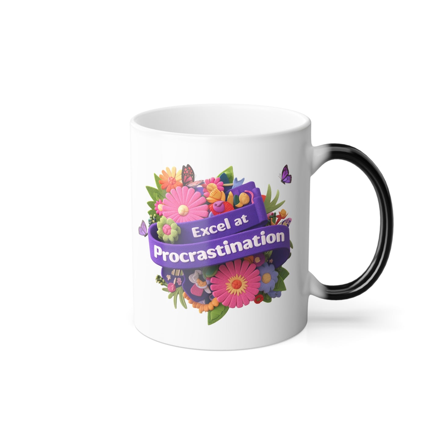 Excel at Procrastination - Color Morphing Mug, 11oz