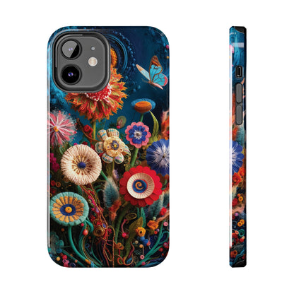 Floral Bloom: Art and Sewing Materials - Tough Phone Cases