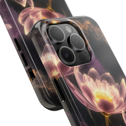 Night Lotus Glow - Tough Phone Cases