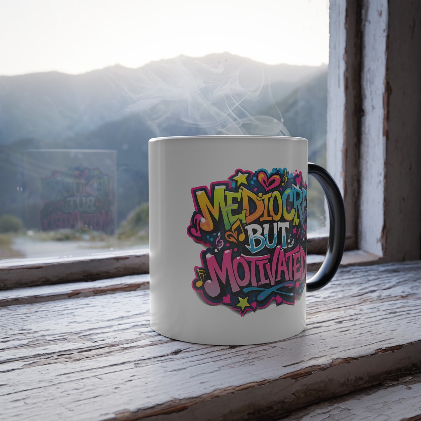 Mediocre but Motivated - Color Morphing Mug, 11oz