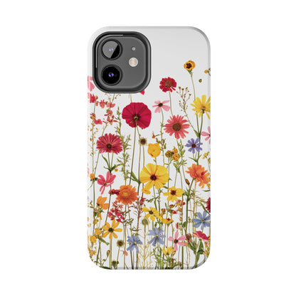 Row of Blooms - Tough Phone Cases