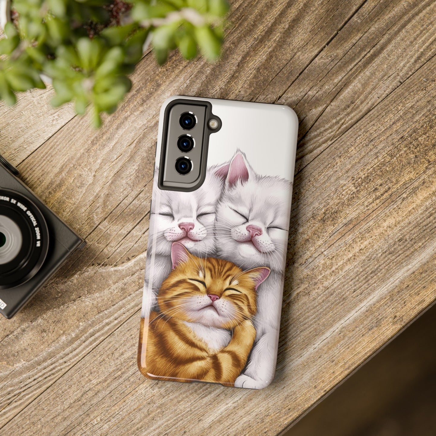 Cat Nap Trio - Tough Phone Cases