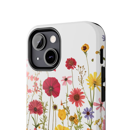 Row of Blooms - Tough Phone Cases