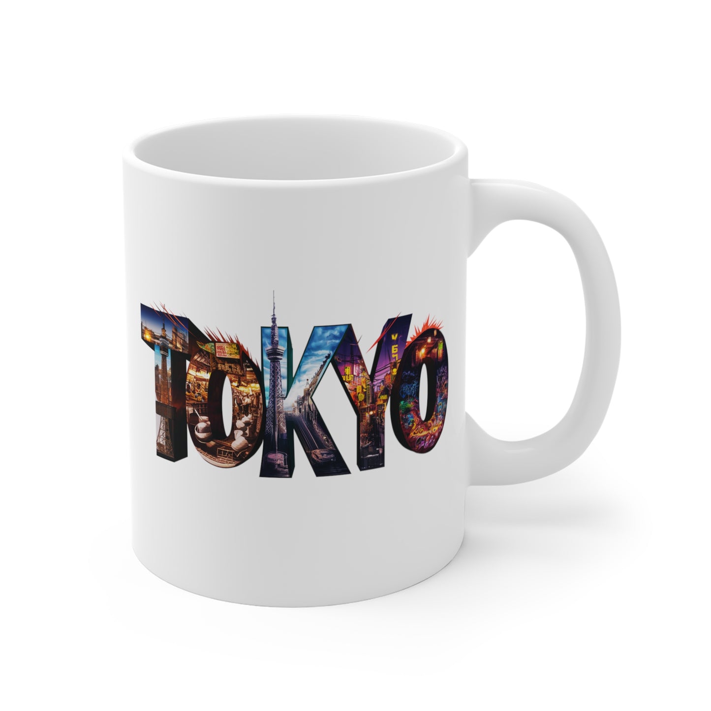 "Tokyo" in White  - Mug 11oz