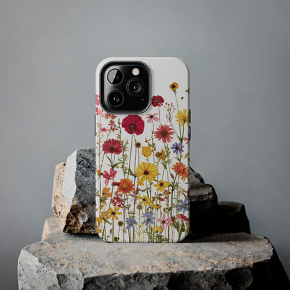 Row of Blooms - Tough Phone Cases