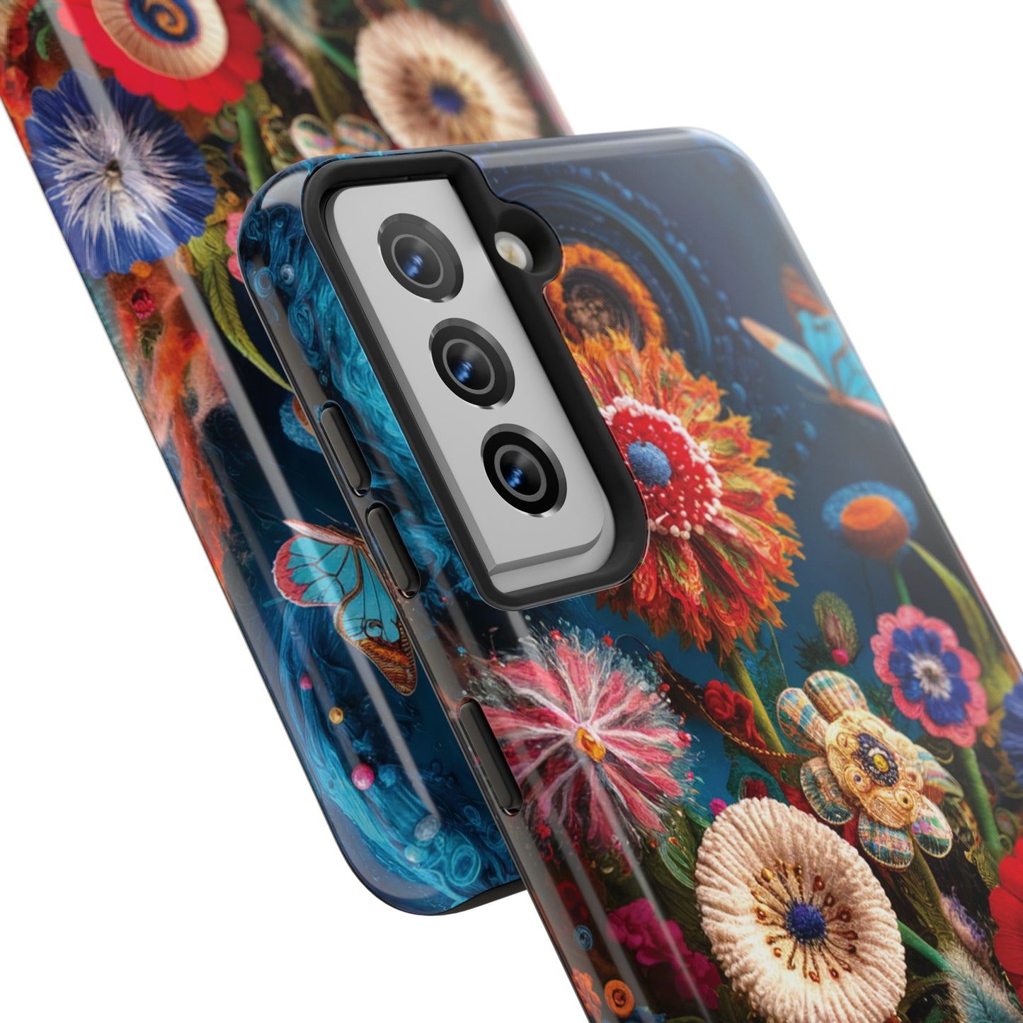 Floral Bloom: Art and Sewing Materials - Tough Phone Cases