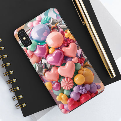 Pastel Dreams: Array of Balloons - Tough Phone Cases