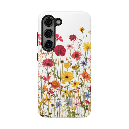 Row of Blooms - Tough Phone Cases