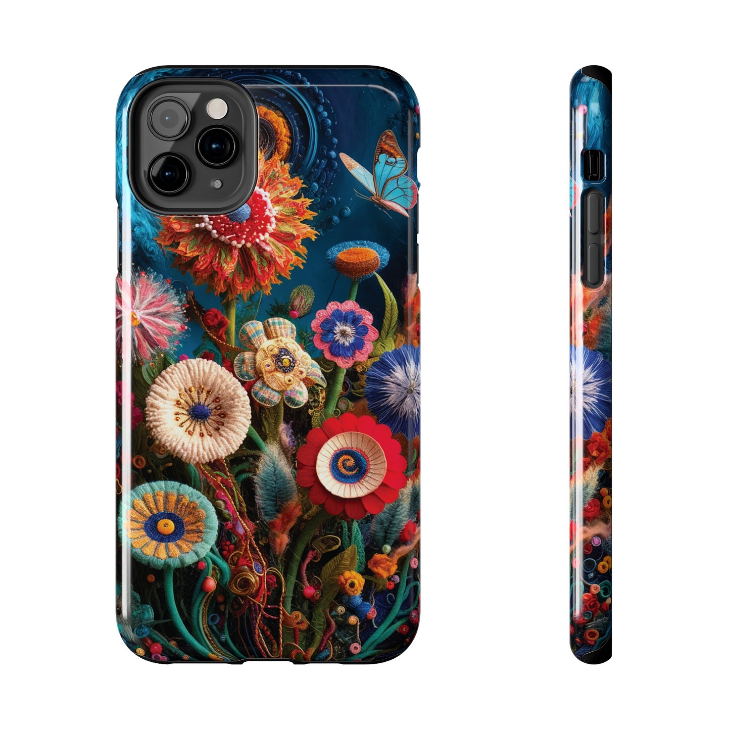 Floral Bloom: Art and Sewing Materials - Tough Phone Cases