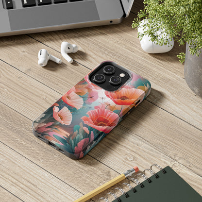 Whimsical Wings and Petal Whispers - Tough Phone Cases
