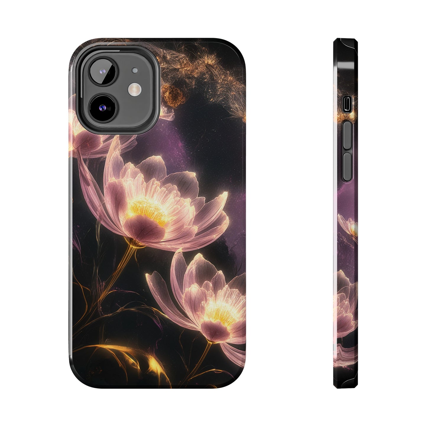 Night Lotus Glow - Tough Phone Cases