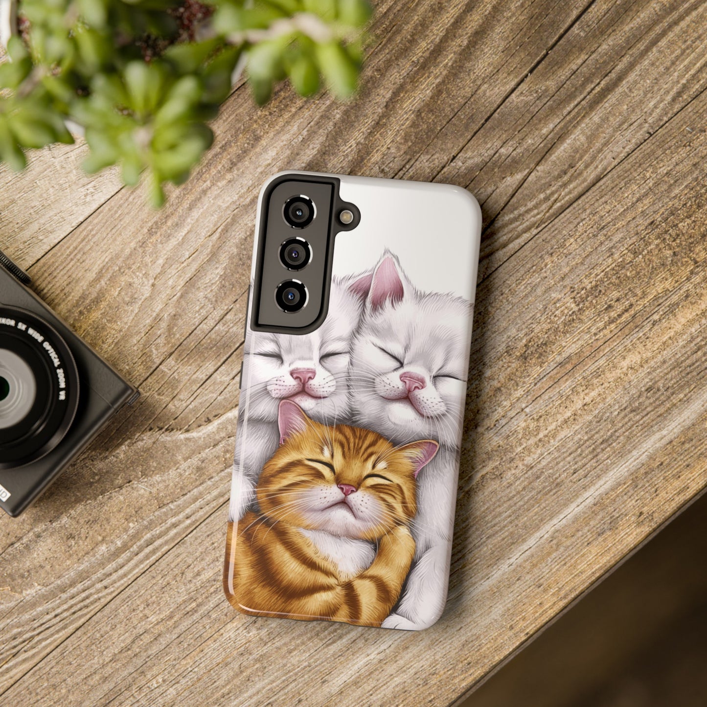 Cat Nap Trio - Tough Phone Cases