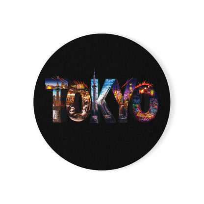 "Tokyo" - Cork Coaster