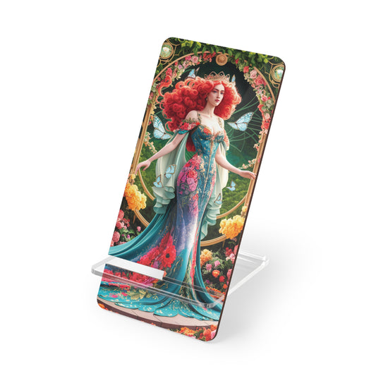 Red-Haired Nouveau Queen - Display Stand for Smartphones