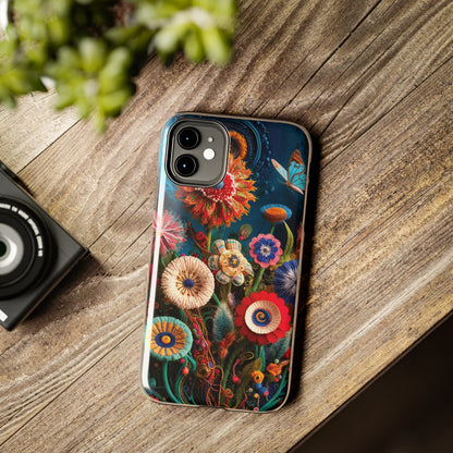 Floral Bloom: Art and Sewing Materials - Tough Phone Cases