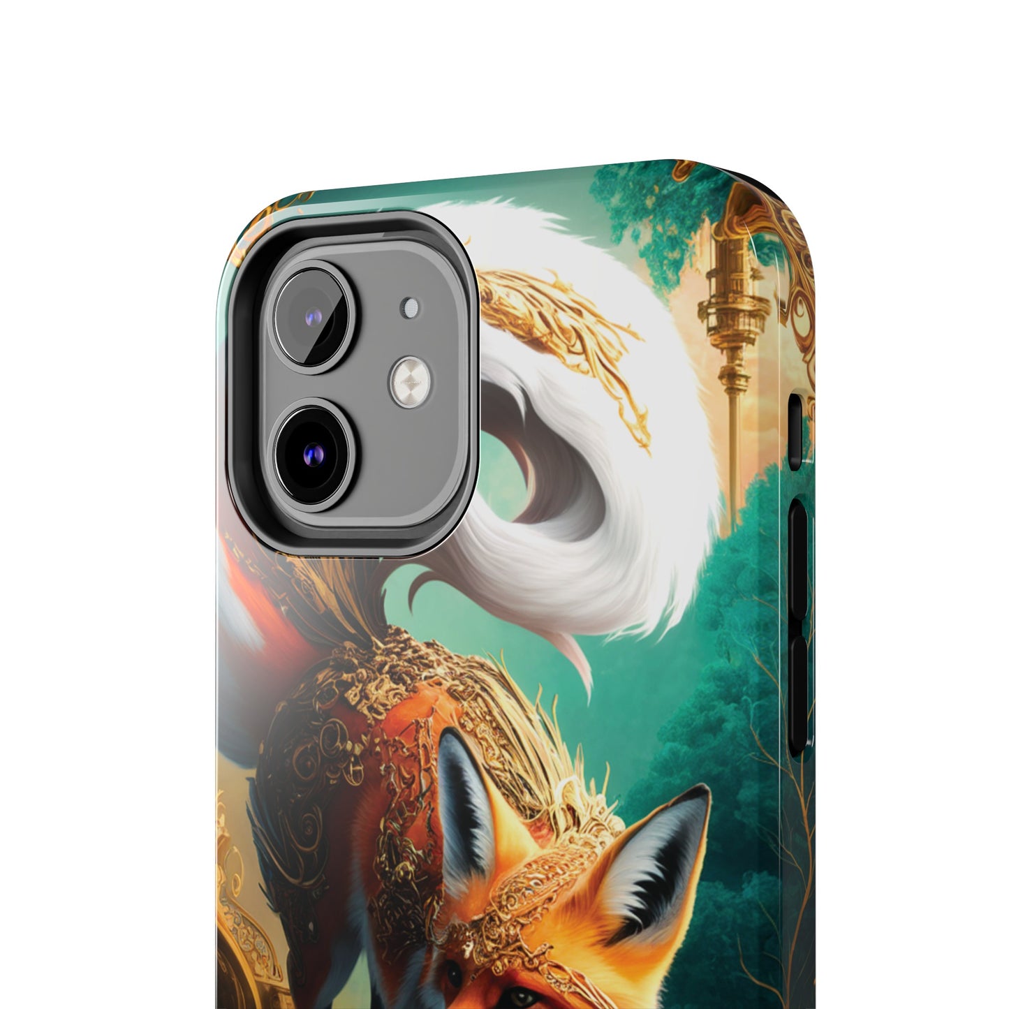 Art Nouveau Reverie: Leaping Red Fox - Tough Phone Cases