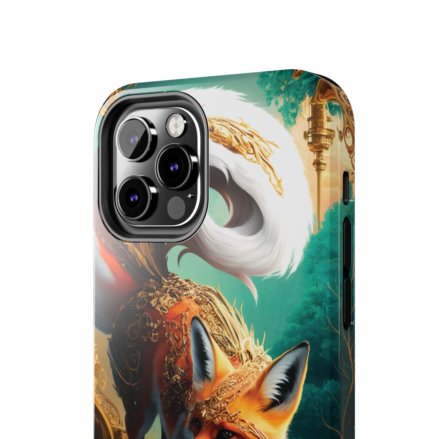 Art Nouveau Reverie: Leaping Red Fox - Tough Phone Cases