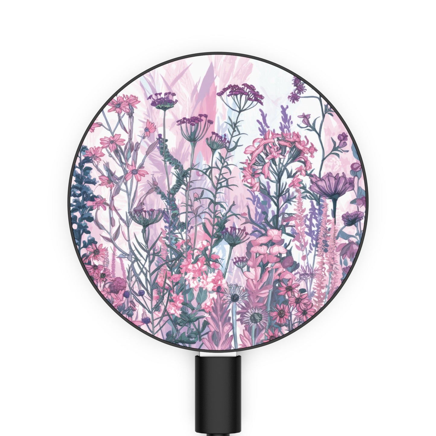 Pastel Floral Symphony - Magnetic Induction Charger