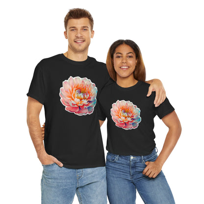 "A plethora of hues Flower" - Unisex Cotton Tee