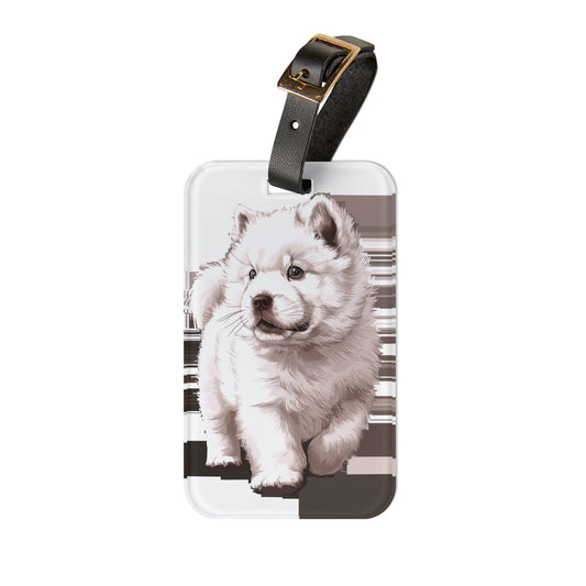 The Fluffy Side Gaze - Luggage Tag