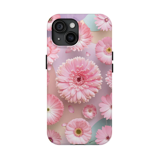 Pink Floral Bliss - Tough Phone Cases