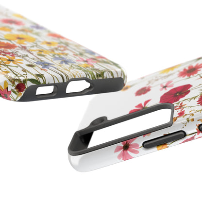 Row of Blooms - Tough Phone Cases