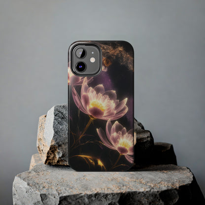 Night Lotus Glow - Tough Phone Cases