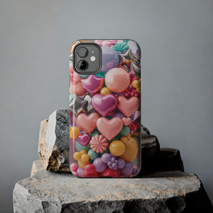 Pastel Dreams: Array of Balloons - Tough Phone Cases