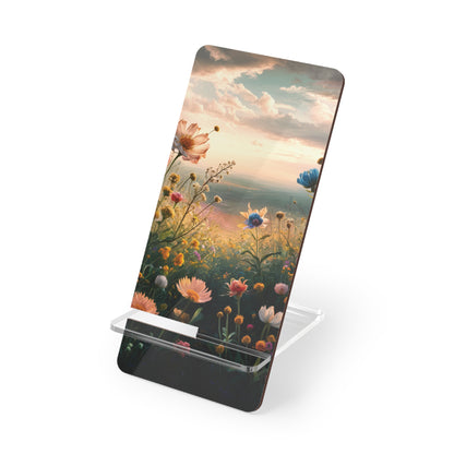 Evening Floral Radiance - Display Stand for Smartphones