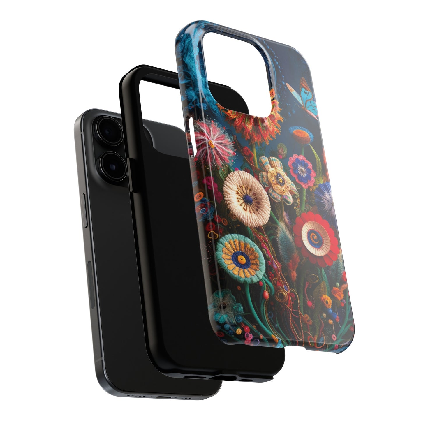 Floral Bloom: Art and Sewing Materials - Tough Phone Cases