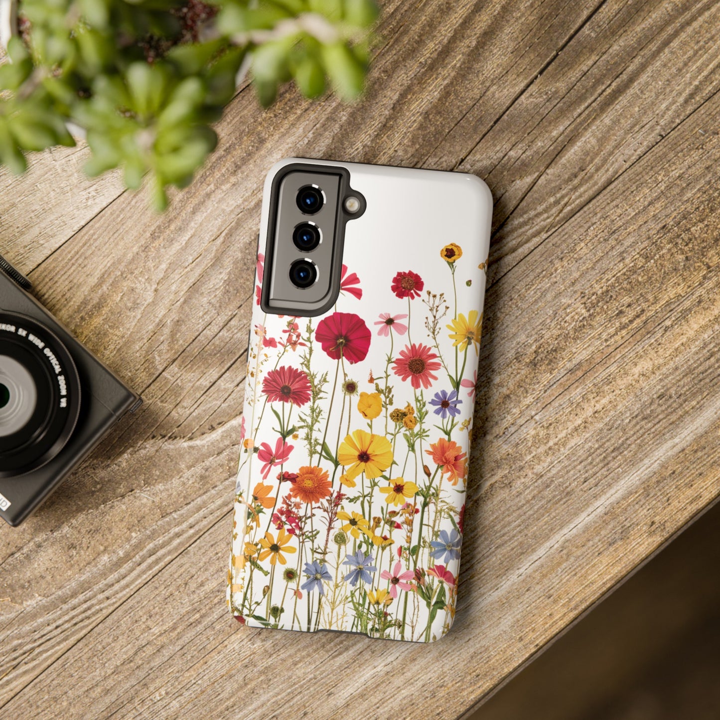 Row of Blooms - Tough Phone Cases