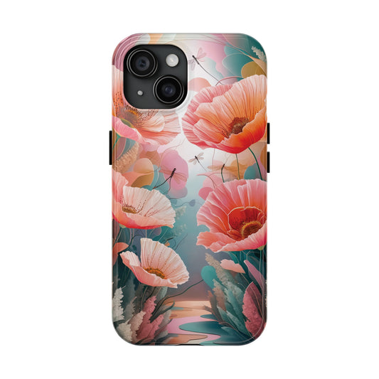 Whimsical Wings and Petal Whispers - Tough Phone Cases