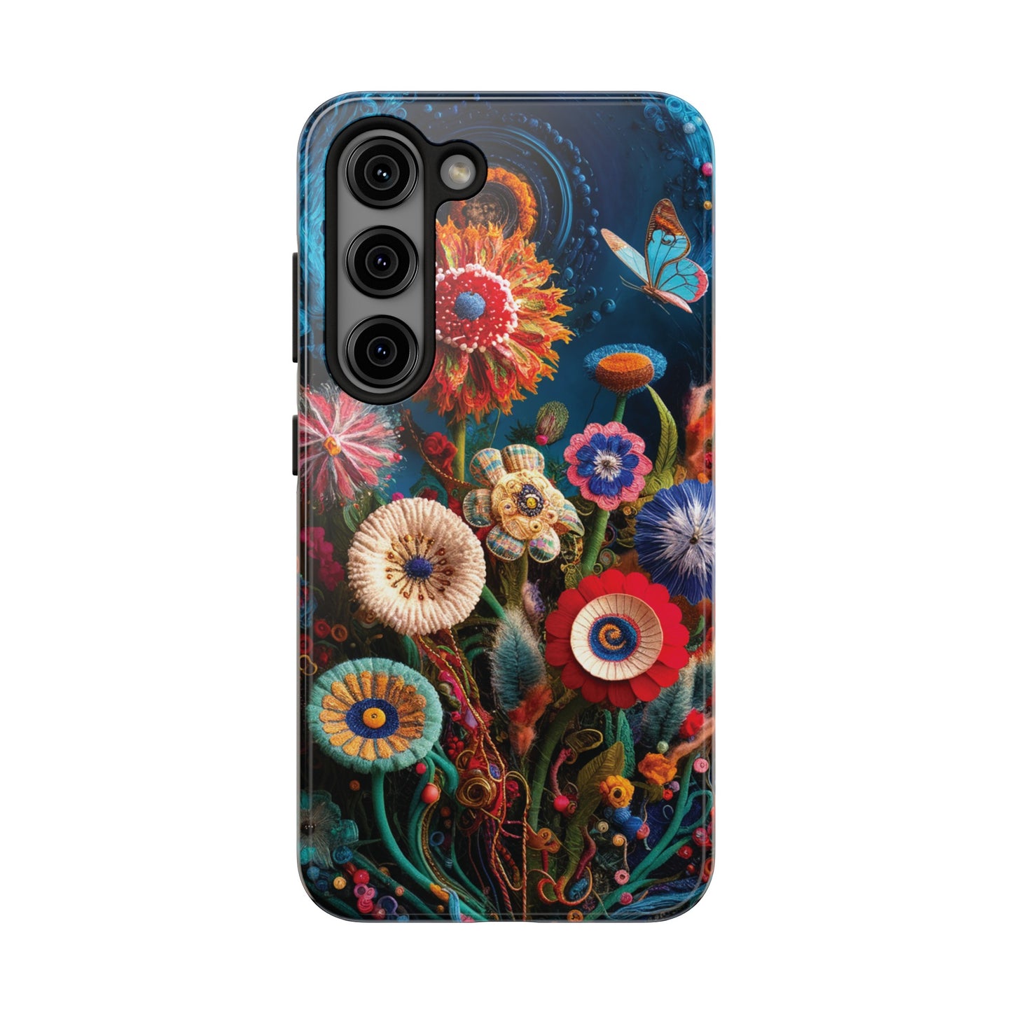 Floral Bloom: Art and Sewing Materials - Tough Phone Cases