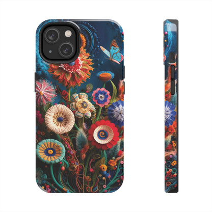 Floral Bloom: Art and Sewing Materials - Tough Phone Cases