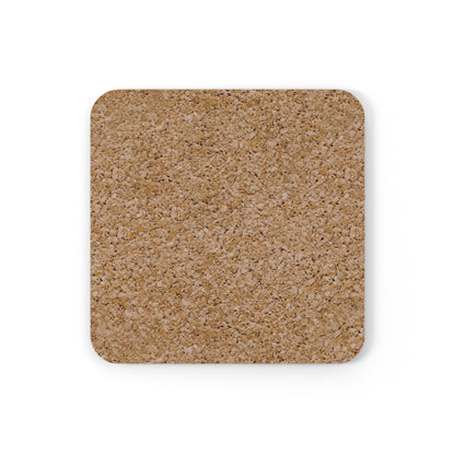 Coaster with Lily Design - Cork Coaster