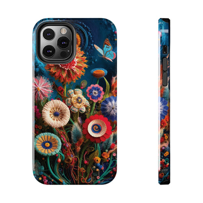 Floral Bloom: Art and Sewing Materials - Tough Phone Cases