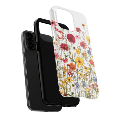 Row of Blooms - Tough Phone Cases