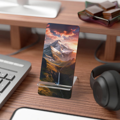 Twilight Falls Over Peaks - Display Stand for Smartphones