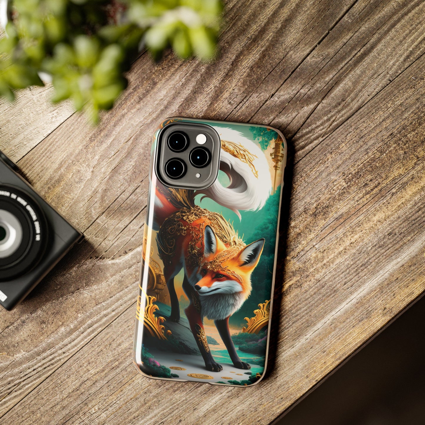 Art Nouveau Reverie: Leaping Red Fox - Tough Phone Cases